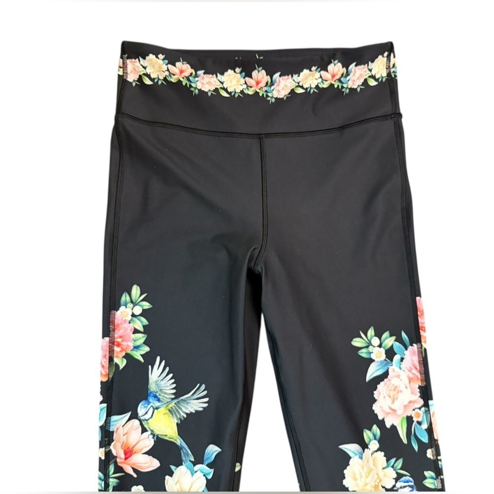 Johnny Was Black Floral Leggings - Picture 8 of 13